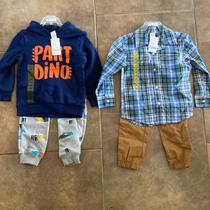 2- Carters 2 piece sets. Size 3t